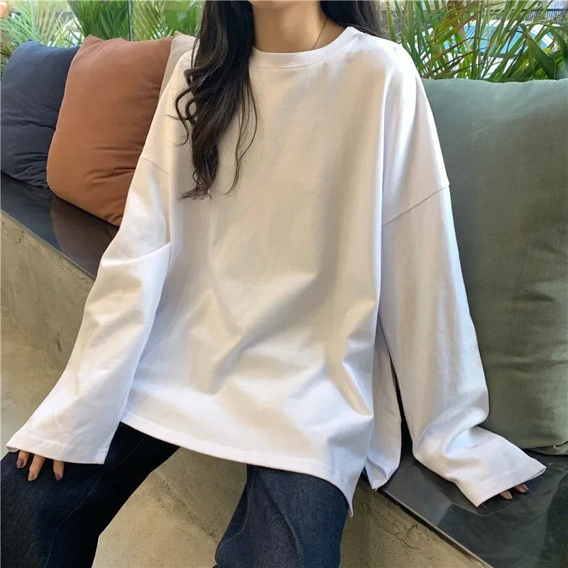 Only Oversized Long Sleeve T-shirt In Black