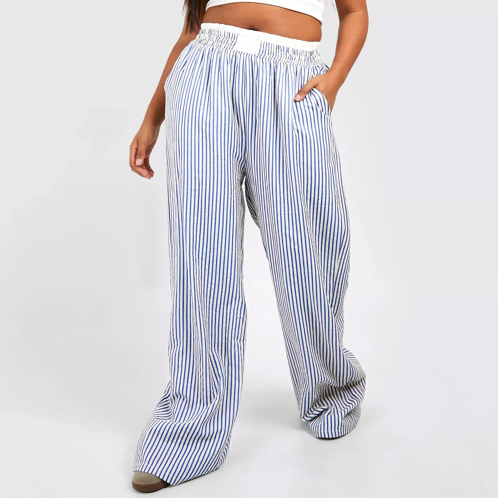 Sweet Stripes Pant - Morning Blue