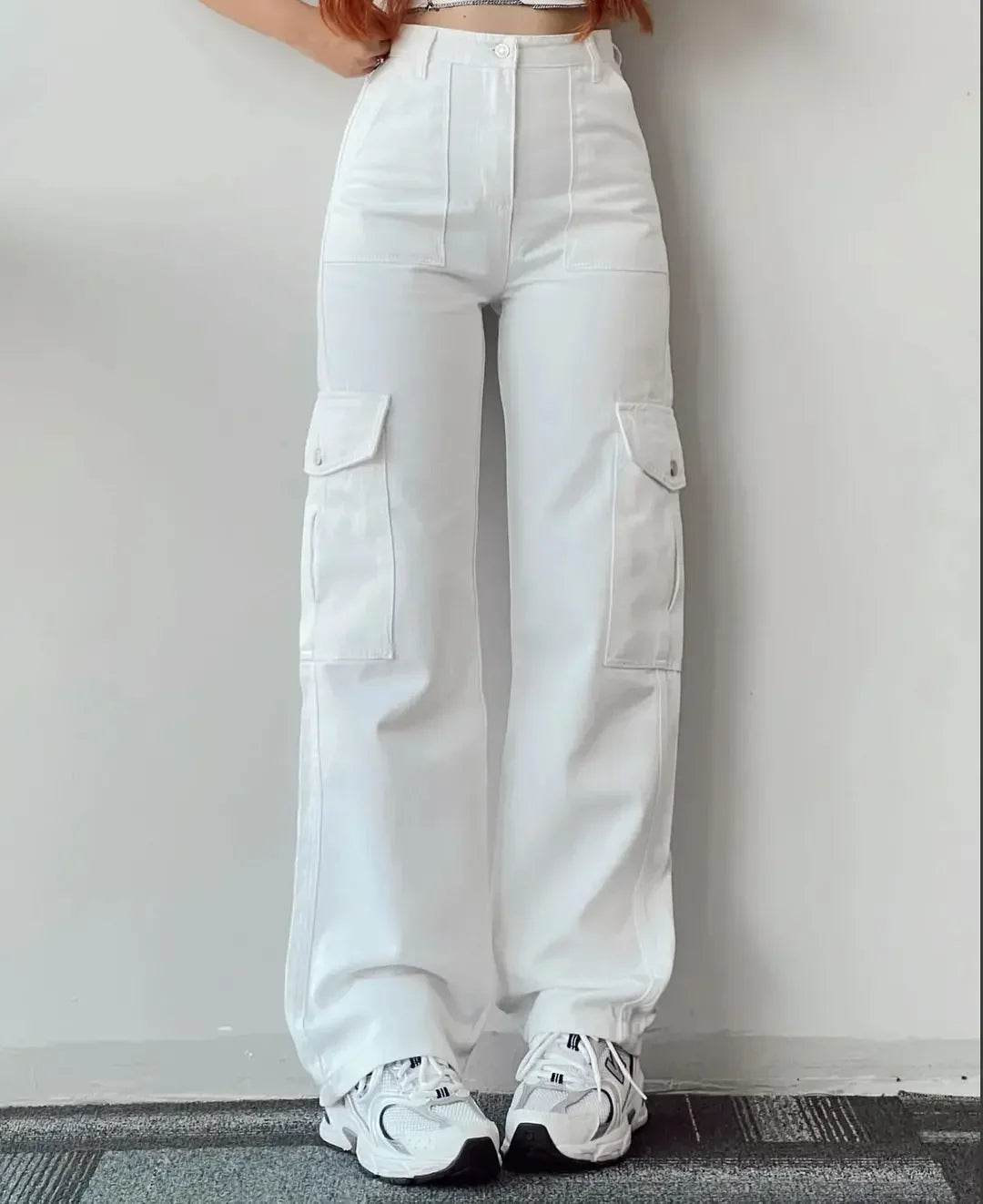 White Cargo Pants Women Baggy Clothes White Cargo Pants Women Baggy Clothes
